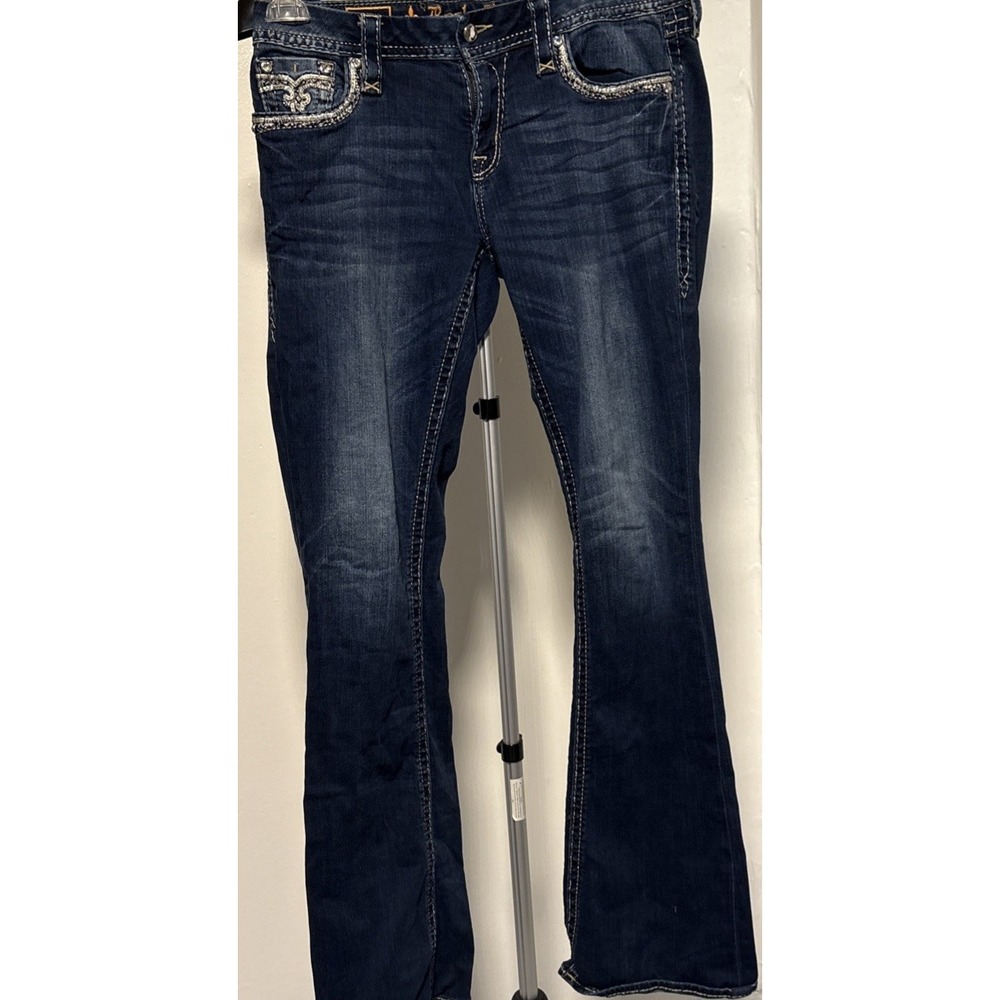 Womens Rock Revival jeans size 29 Boris Boot Diamond sequins MSRP $179 - Picture 7 of 13